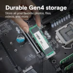 CRUCIAL E100 2TB, M.2 INTERNAL NVMe PCIe4 SSD, 5000R/4500W MB/s, 3YR WTY - Image 4