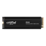 CRUCIAL P310 2TB + HEATSINK, M.2 INTERNAL NVMe PCIe4 SSD, 7100R/6000W MB/s, 5YR WTY