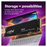 CRUCIAL P310 4TB, M.2 INTERNAL NVMe PCIe4 SSD, 7100R/6000W MB/s, 5YR WTY - Image 4