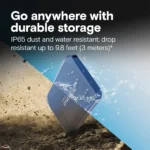 CRUCIAL X10 4TB PORTABLE USB-C SSD, UP TO 2100MB/s R/W, BLUE, 3YR WTY - Image 3