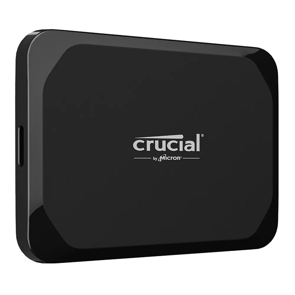 CRUCIAL X9 4TB PORTABLE USB-C SSD, UP TO 1050MB/s R/W, BLACK, 3YR WTY