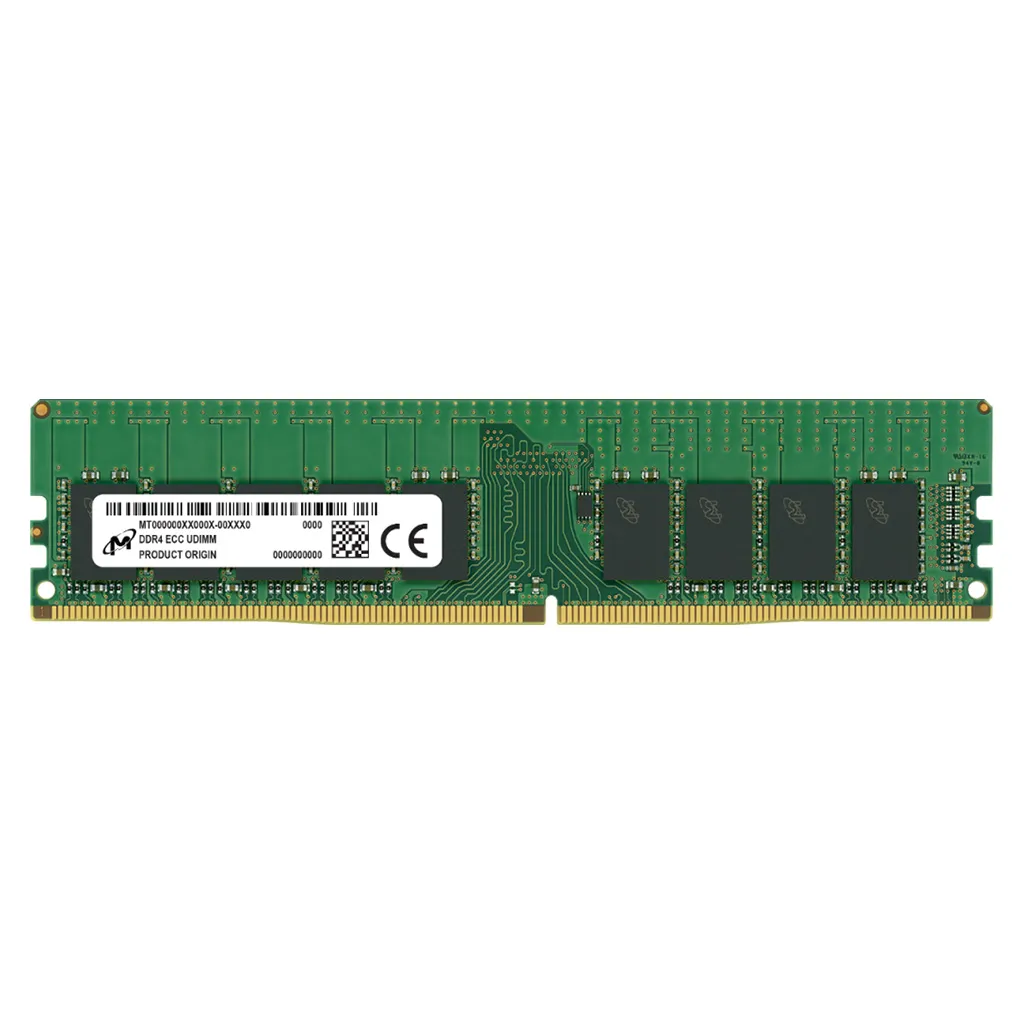 MICRON 32GB DDR4 ECC UDIMM MEMORY, PC4-25600, 3200MHz, DRx8, 3YR WTY