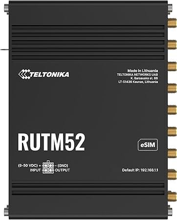 Teltonika RUTM52 Dual Active 5G with 2 SIM and 2 eSIM
