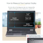 StarTech Flip-Up Privacy Screen for 16" 16:10 Laptop(16LT6-PRIVACY-SCREEN) - Image 13