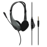 Verbatim Multimedia Headset with Microphone - 3.5mm Jack, Wide Frequency Stereo, 40mm Drivers, Comfortable Ergonomic Fit, Adjustable - Image 2