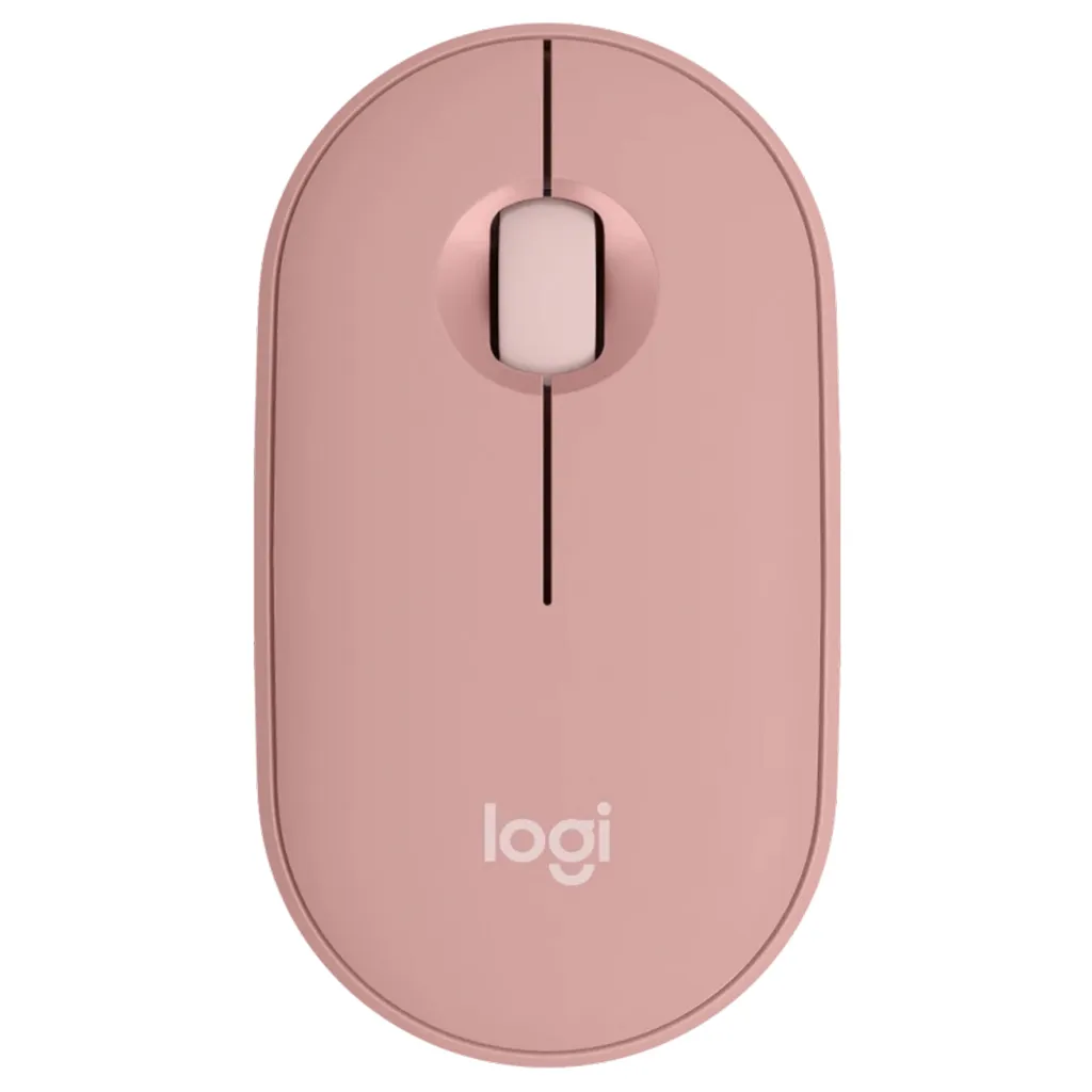 LOGITECH PEBBLE MOUSE 2 M350S BLUETOOTH, MULTI DEVICE, TONAL ROSE, 1YR
