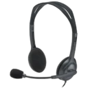 Logitech H111 Strereo Headset (Single 3.5mm Jack) Cable length: 7.71 ft (2.35 m) 2-Year Limited Hardware Warranty (981-000612)