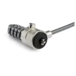 StarTech Universal Laptop Cable Lock Expansion Loop-Anti Theft 4 Digit- Computer Security Cable-TAA- BRNCHLOCK