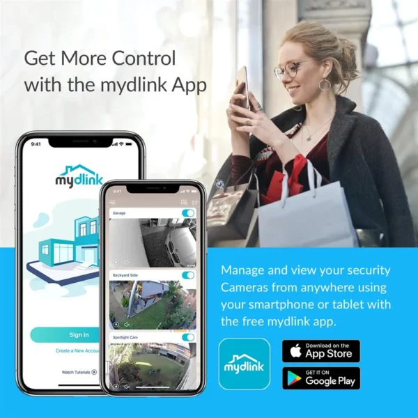 D-Link Pan and Tilt Camera 2Pack-DCS-6500LHV2/2PK - Image 9