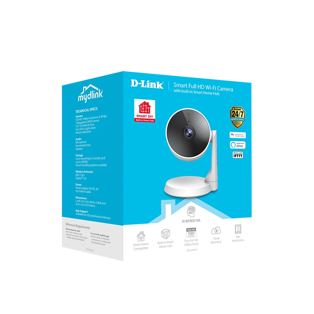 Smart Full HD Wi-Fi Camera with built-in Smart Home Hub - DCS-8330LH