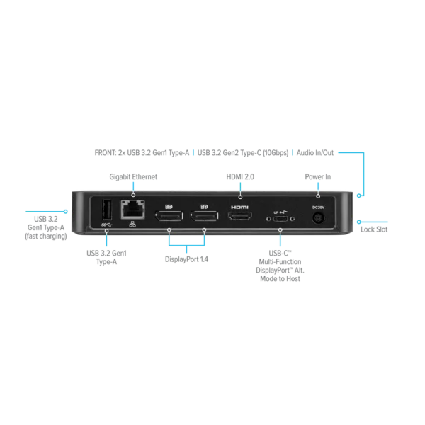 Targus USB-C Multi-Function Triple Video Docking Station with 85W PD, 5 Year Warranty - DOCK430AUZ - Image 5