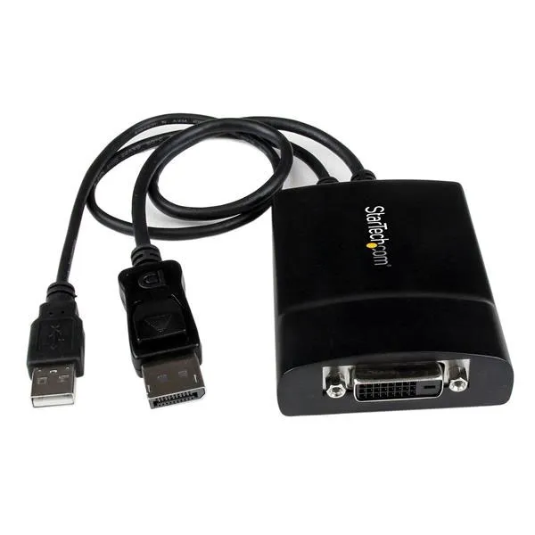 STARTECH DP TO DVI-D ADAPTER, USB POWER, 3YR