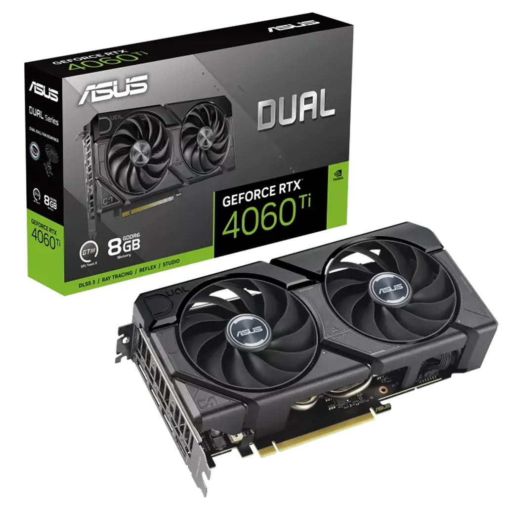ASUS GeForce RTX 4060 Ti Dual EVO 8GB Video Card (DUAL-RTX4060TI-8G-EVO)