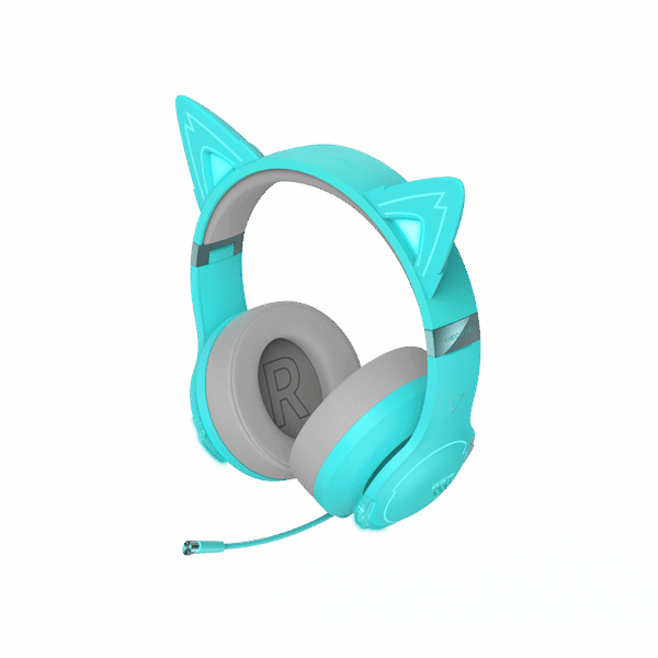 Edifier G5BT Cat Turquoise Hi-Res Bluetooth Gaming Headset with Hi-Res, Low Latency 45ms (+5ms), RGB Lighting, Multi-Mode, Bluetooth v5.2/AUX - Image 2
