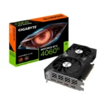 Gigabyte nVidia GeForce RTXâ„¢ 4060 Ti WINDFORCE OC 8G, 2550 MHz, CUDA 4352, 18 Gbps, GDDR6, 128 bit, PCI-E 4.0, PSU 500W,DisplayPort 1.4a*2 HDMI 2.1a*2