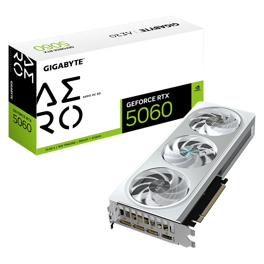 Gigabyte GeForce RTX 5060 AERO OC 8GB Video Card(GV-N5060AERO OC-8GD)