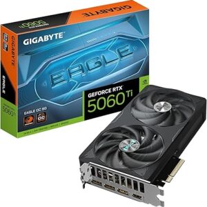 Gigabyte GeForce RTXâ„¢ 5060 Ti EAGLE OC 8G, 2617 MHz, CUDA TBD, 28 Gbps, GDDR7, 128 bit, PCI-E 5.0, PSU 650W, DisplayPort 2.1b *3 HDMI 2.1b *1