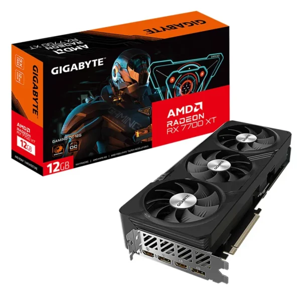 Gigabyte AMD Radeonâ„¢ RX 7700 XT GAMING OC 12G, 18 Gbps, GDDR6, 192 bit, PCI-E 4.0, 8 Pin*2, DisplayPort 2.1 *2 HDMI 2.1 *2 - Image 4