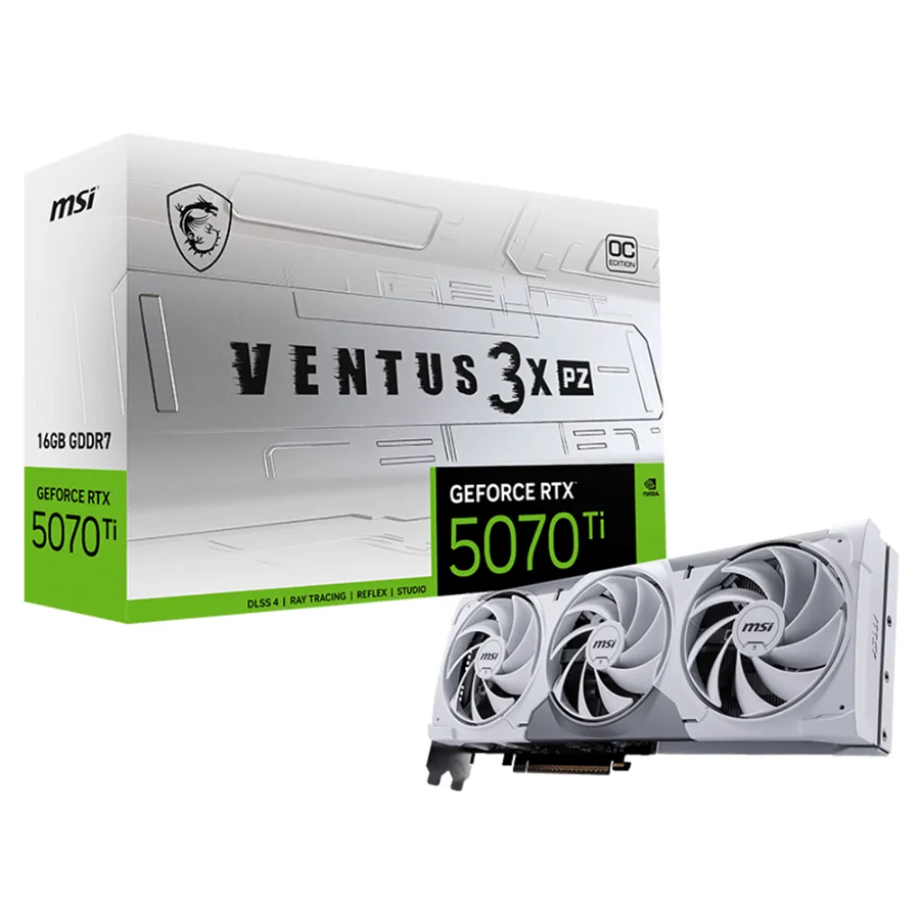 MSI GeForce RTX 5070 Ti 16G Ventus 3X PZ OC Graphics Card (GeForce RTX 5070 Ti 16G VENTUS 3X PZ OC)