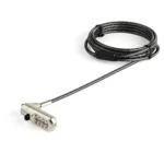 STARTECH 2 m (6.6 ft.) Laptop Cable Lock-Nano-slot-Customizable Combination-LTLOCKNANO