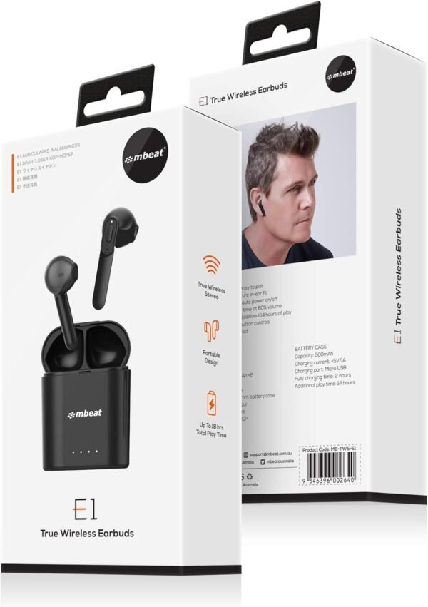 Mbeat E1 True Wireless Earbuds-MB-TWS-E1- - Image 8