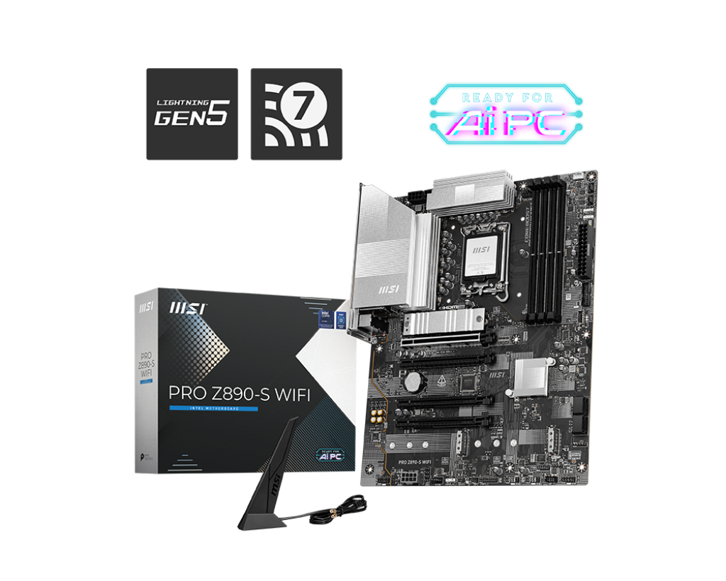 MSI PRO Z890-S WIFI Z890 LGA1851 ATX Motherboard-PRO Z890-S WIFI