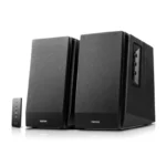 Edifier R1700BT Bluetooth Lifestyle Bookshelf Studio Speakers Black - BT/Dual 3.5mm AUX/Limited Distortion DSP/DRC/Classic Wood Finish (R1700BT-BLACK)