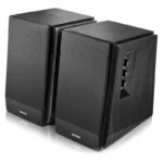Edifier R1700BT Bluetooth Lifestyle Bookshelf Studio Speakers Black - BT/Dual 3.5mm AUX/Limited Distortion DSP/DRC/Classic Wood Finish (R1700BT-BLACK) - Image 3