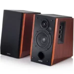 Edifier R1700BT Bluetooth Lifestyle Bookshelf Studio Speakers Brown - BT/Dual 3.5mm AUX/Limited Distortion DSP/DRC/Classic Wood Finish (R1700BT-BROWN) - Image 2