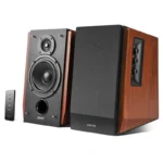 Edifier R1700BT Bluetooth Lifestyle Bookshelf Studio Speakers Brown - BT/Dual 3.5mm AUX/Limited Distortion DSP/DRC/Classic Wood Finish (R1700BT-BROWN)