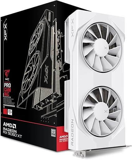XFX Swift AMD Radeon RX 9060 Gaming Edition with 8GB GDDR6 HDMI 2xDP, AMD RDNA 4 (RX-96SWFT8BB)-Bulk