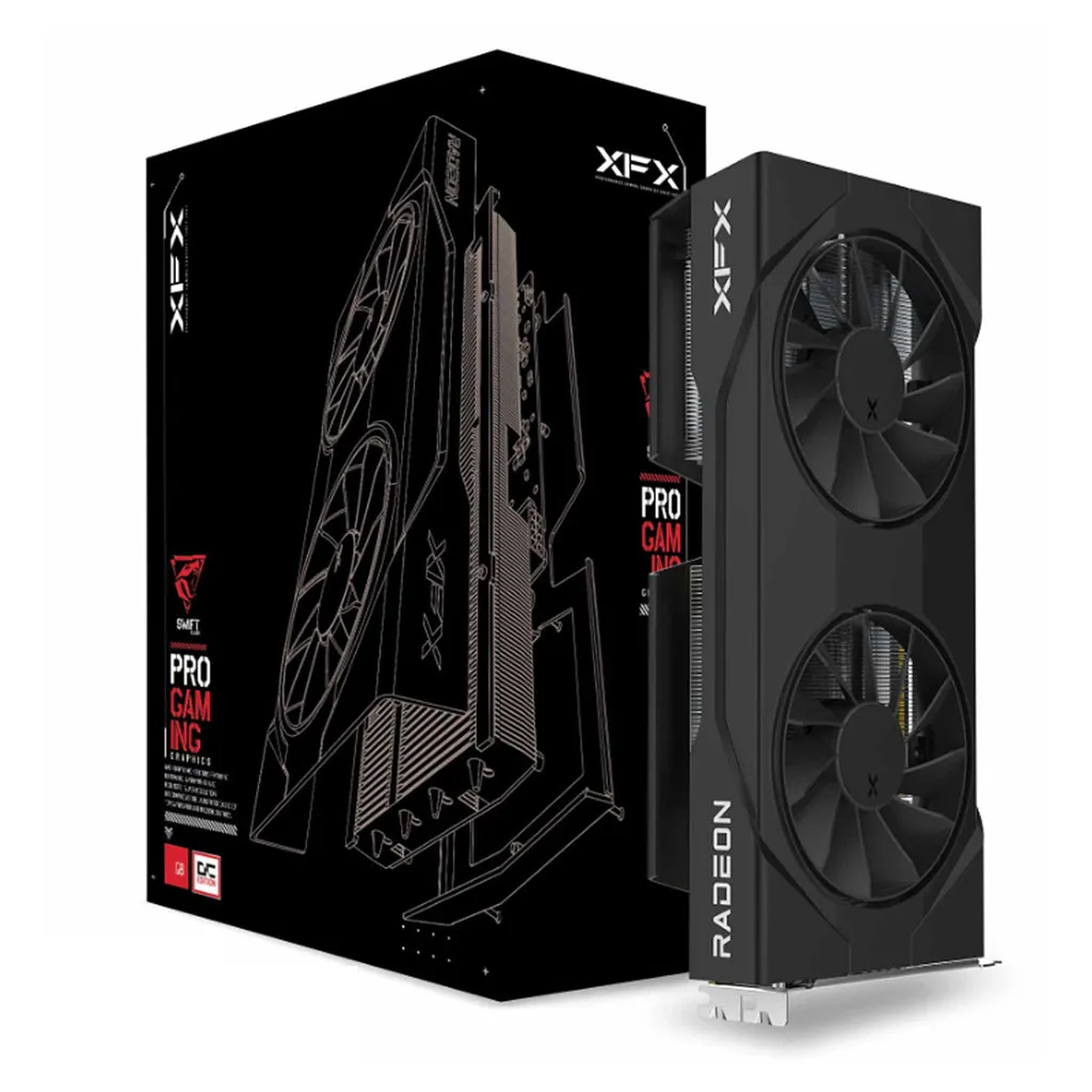 XFX Swift AMD Radeon RX 9060 XT OC Dual Fan Gaming Edition 16G Graphics Card (RX-96TSW16BQ)
