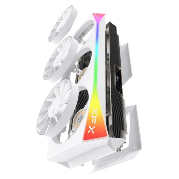 XFX AMD Radeon RX 9070XT Mercury OC Magnetic Air Edition 16GB GDDR6 Video Card - White (RX-97TMARGW9) - Image 6