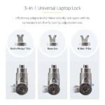 25-Pack Universal Laptop Lock 6.6ft (2m)-TAA-UNIVMK25-LAPTOP-LOCK - Image 19