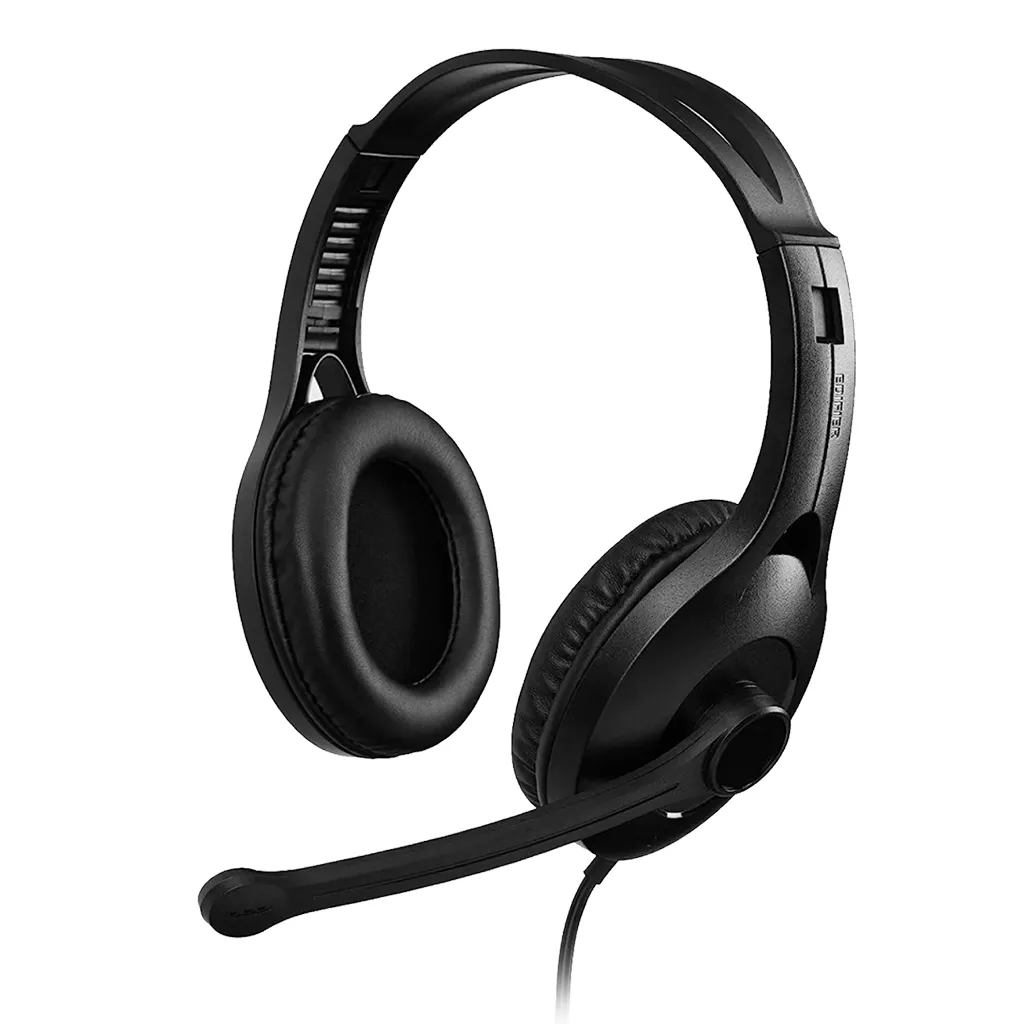 Edifier K800 USB Headset with Microphone - 120 Degree Microphone Rotation, Leather Padded Ear Cups(USB-K800)