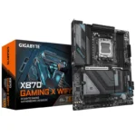 Gigabyte X870 GAMING X WIFI7 AMD AM5 ATX Motherboard 4x DDR5~256GB,3x PCIe x16, 3x M.2, 4x SATA 6,4x USB 3.2, 4x USB2.0, 2x USB-C,