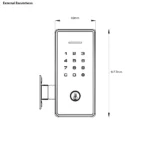 Yale Libi Digital Deadbolt Lock Keyed Satin Nickel - YLBD226NRSN - Image 5