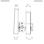 Yale Libi Digital Deadbolt Lock Keyed Satin Nickel - YLBD226NRSN - Image 7