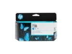 HP 738 130-ml Cyan DesignJet Ink Cartridge-498N5A
