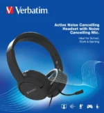 Verbatim Multimedia Headset with ANC And Noise Cancelling Mic -66706 - Image 2