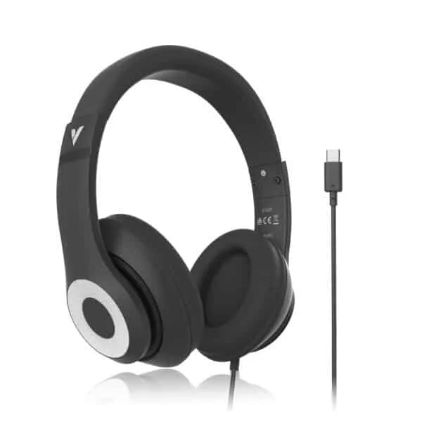 Verbatim Classic Headset with USB-C, Black - 67031