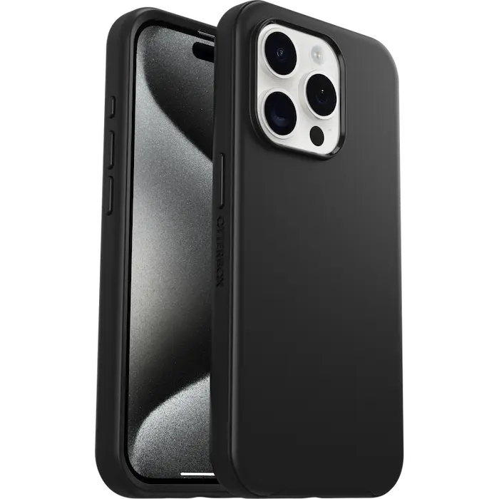 OtterBox Symmetry Apple iPhone 15 Pro (6.1′) Case Black – 77-92622