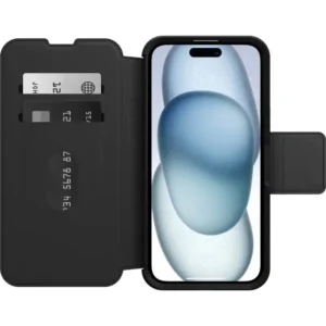 OtterBox Strada MagSafe Apple iPhone 15 Plus (6.7') Case Shadow (Black) - 77-93564