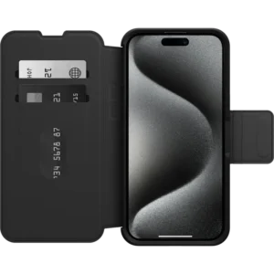 OtterBox Strada MagSafe Apple iPhone 15 Pro Max (6.7') Case Shadow (Black) - 77-93568