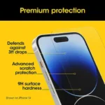 OtterBox Premium Glass Antimicrobial Apple iPhone 15 Pro Max Screen Protector Clear - 77-93960 - Image 4