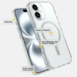OtterBox Symmetry Clear MagSafe Apple iPhone 16 (6.1') Case Clear - 77-96369