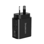 Simplecom Dual Port Wall Charger USB-C + USB-A for Phone Tablet - CU220