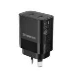 Simplecom Dual USB-C Fast Wall Charger PD 20W for Phone Tablet-CU221