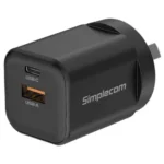 Simplecom Dual Port PD 35W Fast Wall Charger USB-C + USB-A for Phone Tablet-CU235
