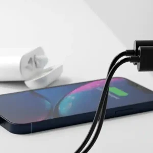 Cygnett PowerPlus 12W Dual Port Wall Charger - Black  -CY3672PDWLCH